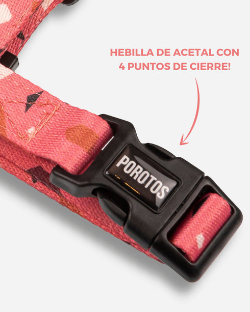 Pretal Doble Agarre Rocky Rosa